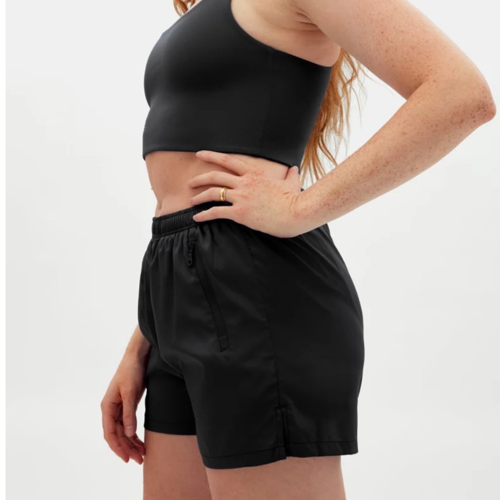 NEW Girlfriend Collective Gazelle high waist lined athletic shorts - Picture 2 of 9